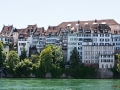 Häuserfront der Basler Altstadt