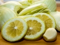 Fenchel, Zitronen und Knoblauch