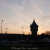 Cuxhaven, Wasserturm im Abendlicht